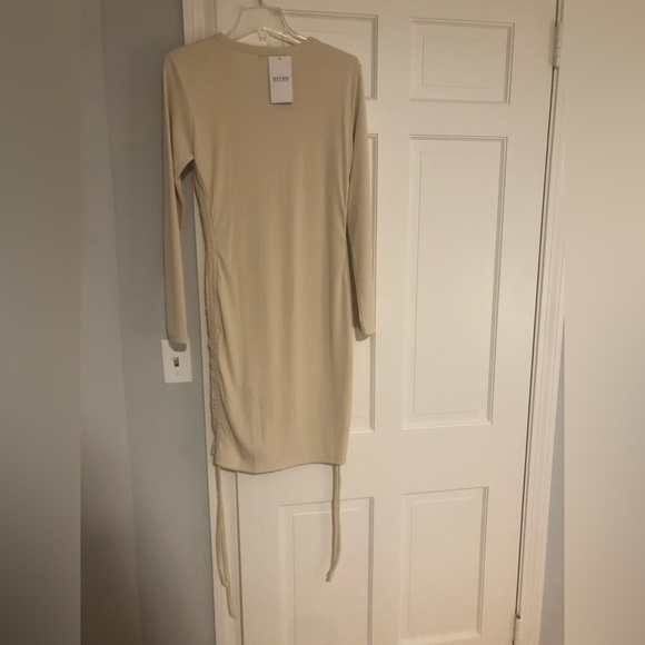 NWT BTFBM Ruched Bodycon Drawstring Dress - Picture 4 of 6